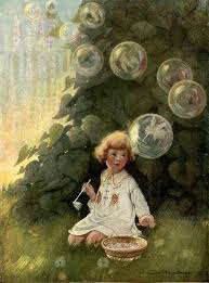 Im Forever Blowing Bubbles Pretty Bubbles In The Air Froufroufashionista Illustration Art Vintage Fairies