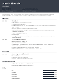 office clerk resumeexamples and 25+