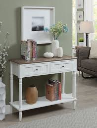 Free 2 Day Shipping Buy Convenience Concepts French Country Two Drawer Hall Table At Walmart Com Country Style Dining Room Hall Table Johar Furniture