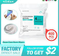 NASAN 400Pcs/Bag Dust Free Cloth Super Soft Dust Free Wiper LCD Screen  Cleanroom Wiper for Mobile Phone Pad Tablet Cleaning - AliExpress