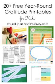 20 Free Year Round Gratitude Printables For Kids Bits Of