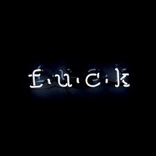 039 Fck 039 Neon Sign Oliver Gal 278 Domino Com Neon Signs Neon Quotes Neon Words Vector illustration template isolated background. pinterest
