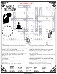Click the answer to find similar crossword clues. World Religions Comprehension Crossword By Bow Tie Guy And Wife Tpt