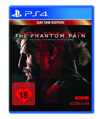 Sony gave players a very sleek design of a red and black color palette ps4 with metallic gold highlighting the middle edges of the console. Metal Gear Solid V The Phantom Pain Day One Edition Playstation 4 Amazon De Games