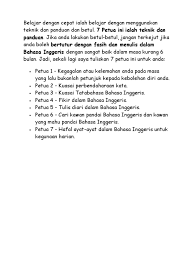 Yang pandai bahasa inggeris, anda akan terikut dengan cara pemikirannya yang percaya bahawa. 7 Petua Pandai Bahasa Inggeris