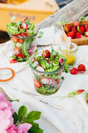 Serve immediately or within an hour. Strawberry Cucumber And Radish Salad With Pea Shoots Simple Bites