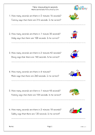 We will multiply this number by the number of days in a common year calendar and the answer is 525600 minutes in a common year Time Measuring In Seconds Measuring And Time Worksheets For Year 3 Age 7 8 By Urbrainy Com