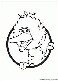 You can colour each one in a different colour if you like! Big Bird Coloring Pages Sesame Street Coloring Pages Bird Coloring Pages Coloring Pages
