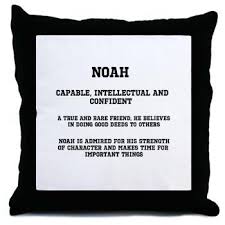 Noah Name Meaning Throw Pillow Name Meanings Inspiration Station Noah Name Names With Meaning Best Quotes