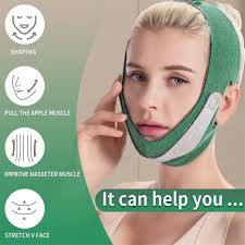 YaSaLy Face Slimming Strap Reusable V Line Mask Facial Slimming Strap  Double Chin Reducer Chin Up Mask Face Lifting Belt V Shaped Slimming Face  Mask