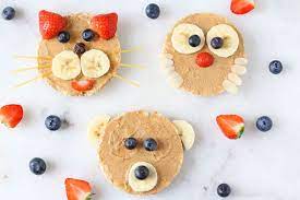 Rice Cake Animals My Fussy Eater Easy Kids Recipes Recipe Rice Cakes Healthy Snacks Easy Healthy Toddler Snacks