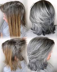 Hairdresser Gray Hair Makeovers Jack Martin Grey Hair Transformation Hair Styles Blending Gray Hair