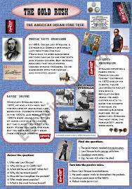 Opened a wholesale dry goods business, levi strauss & co. Gold Rush Oscar Levi Strauss Past Tense Passive Voice Esl Worksheet By Vero39