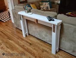 It can be built around almost any sofa. Diy Sofa Table From 2x4s