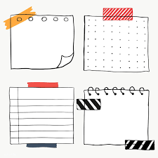 Download Premium Png Of Set Of Blank Paper Notes Transparent Png 2100863 In 2020 Note Paper Bullet Journal Ideas Pages Bullet Journal Stickers