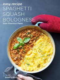 Spaghetti Sqiash Bolognese Recipe Easy Balanced Bites Paleo Recipes Paleo Spaghetti Bolognese Recipe Easy