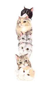 Cats Family3 C Cats Family3c Em 2020 Desenhos De Animais Fofinhos Desenhos De Animais Fofos Wallpapers Bonitos