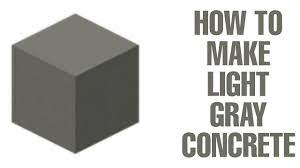 How to make light gray concrete powder in minecraft. How To Make Light Gray Concrete In Minecraft 37 Youtube