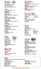 The Village Burger Shack Menu Burger Burger Shack Menu Burger Salad
