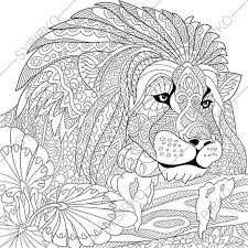 Lion Leo 2 Coloring Pages Animal Coloring Book Pages For Etsy Lion Coloring Pages Animal Coloring Pages Animal Coloring Books