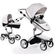 Large Image For Mima Xari Snow White Seat Silver Chassis Mima Xari Baby Strollers Stroller