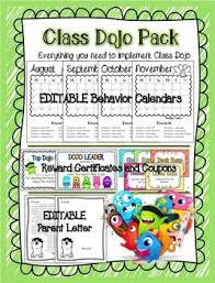 If You Use Class Dojo In Your Classroom You Need To Have This Pack It Includes Editable Monthly Calendars To Track Point Class Dojo Dojo Class Dojo Rewards
