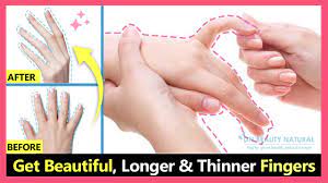 Oval or almond nails will definitely make your hands look longer and more slender, but again you need length for that, thomas adds. Just 5 Mins Get Beautiful Fingers Hands How To Lose Fat Fingers Make Fingers Longer Thinner Youtube