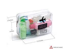 1 quart, basically 7 inches by 7 inches when laid flat. Amazon Com Tsa Approved Clear Travel Toiletry Bag Quart Sized With Zipper Airport Tsa Approved Toiletries Toiletry Bag Travel Tsa Approved Toiletries Bags