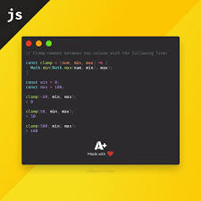 How To Clamp Numbers Between Two Values In Javascript In 2020 Javascript Computer Technology Learn To Code