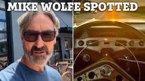 American Pickers' Mike Wolfe shows off antique motorcycle in new photo  after brother Robbie sells his bike for $14k