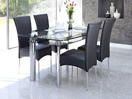 Dining set 4 chairs with table dining room furniture faux leather cover seating. 19 Magnificent Modern Dining Tables You Need To See Right Now Glass Dining Table Set Glass Dining Room Table Modern Glass Dining Table
