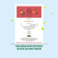 Bağışı yaptım sertifika gönderilecekti bu hediye bir de ne zaman yollanır mail adresime de gönderebilirsiniz anneler günü için hazırlanacaktı sertifik. Tema Vakfi Tema Dogum Gunu Sertifikasi Facebook