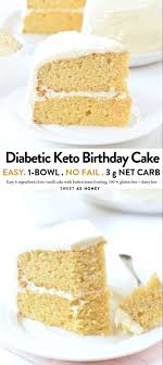 You can also use splenda baking blend or any of the usual sugar replacements you are used to cooking with. 18 Diabetic Birthday Cake