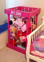 Hot Pink Wood Stuffed Animal Zoo My Zoo Stuffed Animals Zoo Zoo For Your Kids Animals Kids Room De Storage Kids Room Animals Kids Room Decor Kid Room Decor