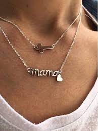 Necklaces Women S Necklaces Silver Cross Necklace Silver Mama Necklace Christina Christi Handmade Cross Necklace Silver Mama Necklace Womens Necklaces
