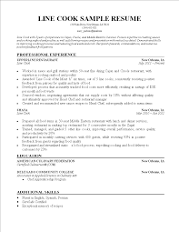 When writing a restaurant manager job description, start by introducing the job and company to prospective restaurant managers. Kostenloses Line Cook Resume Sample
