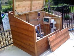 Pool Pump Box Google Search Pool Remodel Pool Shed Pool Equipment Cover