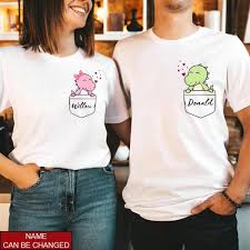 Dinosaur Valentine Shirt Custom Valentines Day Shirts Cute Valentine Gerbera Story