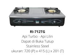 Dengan ukuran dimensi 780 mm x 465 mm x 122 mm. Pilihan Kompor Rinnai Dengan Api Turbo Rinnai Indonesia