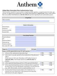 Looking for a form but don't see it here? Anthem Blue Cross Blue Shield Prior Prescription Rx Authorization Form Authorization Forms