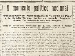 O deputado federal Getúlio Vargas fala ao Correio do Povo