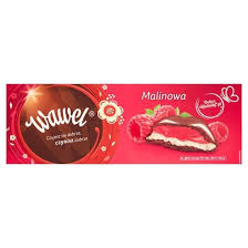 Wawel Malinowa Czekolada nadziewana 300 g. Sklep spożywczy z dostawą do domu