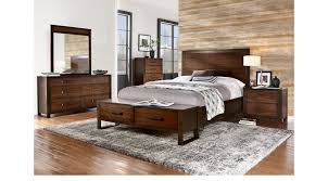 Browse our selection of bedroom furniture packages. Abbott Hazelnut 5 Pc Queen Panel Bedroom With Storage Contemporary