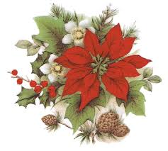 Poinsettia Clip Art Christmas Decoupage Christmas Art Christmas Scenes