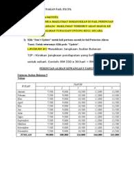 Kira urusniaga berdasarkan maklumat di jabatan kewangan. Panduan Aliran Tunai 1