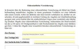 Da eine stellungnahme nicht nur in. Eidesstattliche Versicherung Muster Definition Und Bedeutung Einfach Erklart