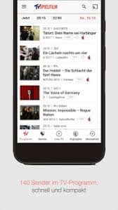In addition to conventional free tv , the digital programme bouquets of sky deutschland , vodafone kabel deutschland , unitymedia , kabelkiosk , telekom entertain are also published. Download Tv Spielfilm Tv Programm Mit Live Tv 6 1 4 Apk Downloadapk Net