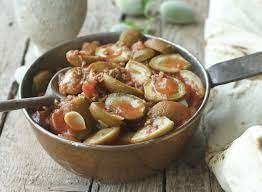 Drain beans then add beans, almonds and pepper to skillet. Green Almond Stew Taste Of Beirut