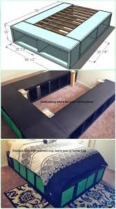 Included in these instructions are the variations to build king, full and twin sizes. Diy Expedit Storage Platform Bed Instructions Diy Space Savvy Bed Frame Design Concepts Instructions Space Saving Beds Bed Frame Design Diy Storage Bed