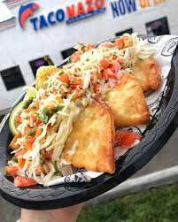 The tortilla is then folded around the filling and eaten by hand. Pin By Funkyfabu Daprettyone On Dining Out Good To Go Yum Mexican Food Recipes Fish Tacos Food